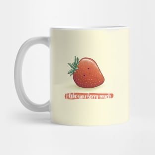 I like you berry much strawberry pun Mug